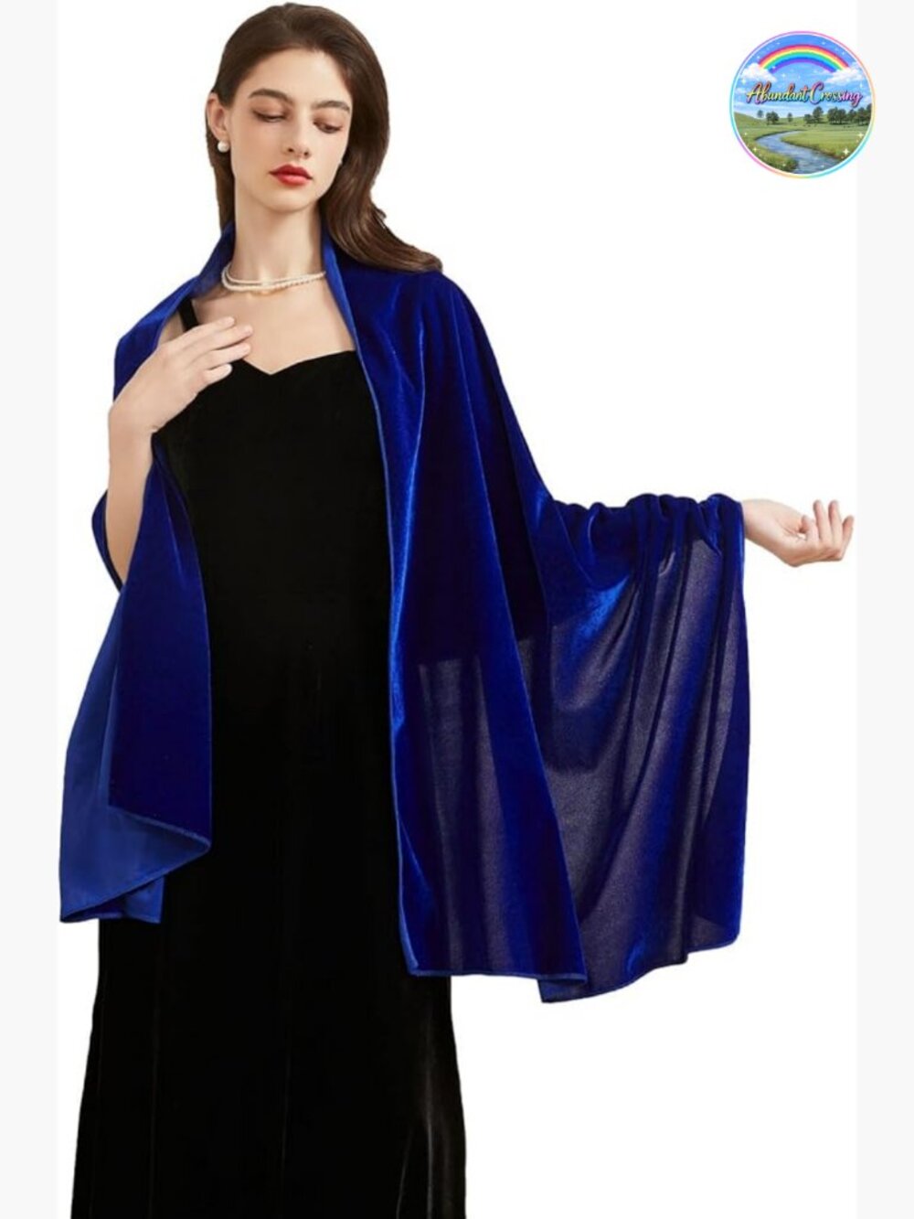 Velvet Shawl Wrap for Wedding Bridesmaid Evening Outwear Party Scarf